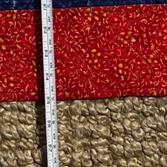 (HD) Handcrafted Quilt. Spring Fling & Red Baskets– A Collector’s Quilt - Picture 9 of 10
